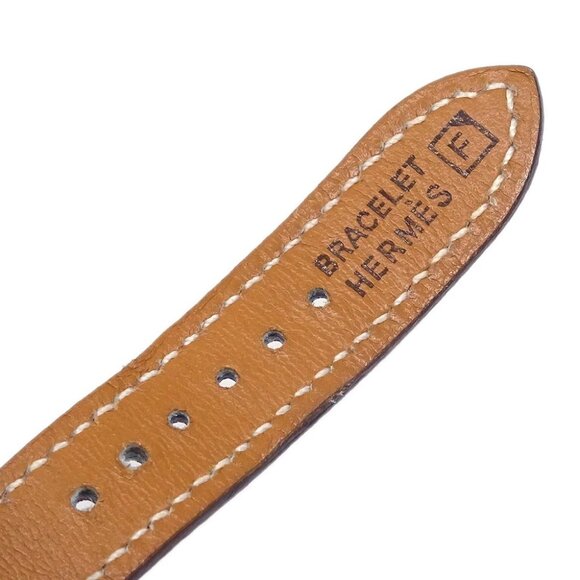 Hermes H Watch HH1.201 Quartz Watch Gold Red □F - Picture 6 of 7